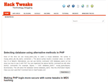 Tablet Screenshot of hacktweaks.com